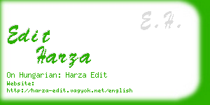 edit harza business card